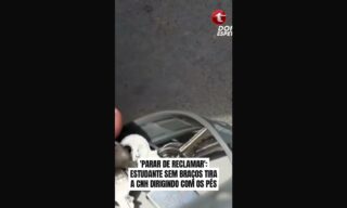 Reiner tira CNH com os pés após encontrar carro adaptado em Minas Gerais