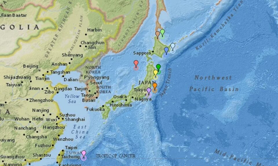 Japão emite por engano alerta de terremoto de magnitude 9,9 e cancela em 8 minutos
