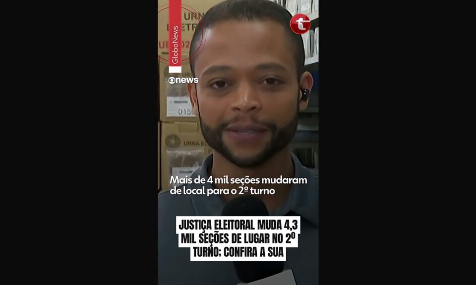 Justiça Eleitoral muda endereço de 4.352 seções eleitorais no segundo turno