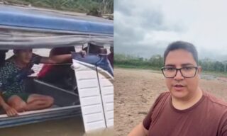 Piloto pousa monomotor no rio Purus após pane e salva quatro pessoas