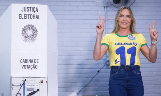 'Campanha limpa': Celina Leão vota no Lago Norte com Michelle e Bia Kicis
