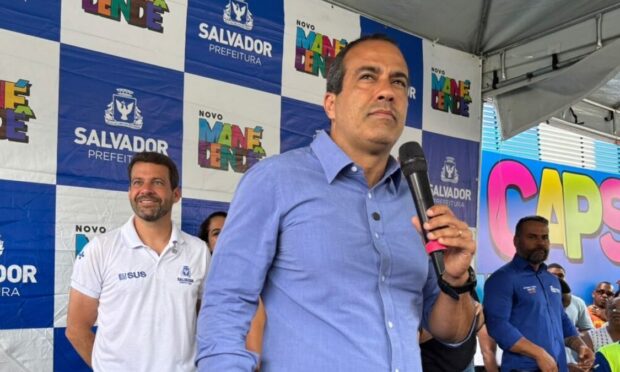 Bruno Reis acusa sindicalistas de colar adesivo do PT em ônibus de Salvador